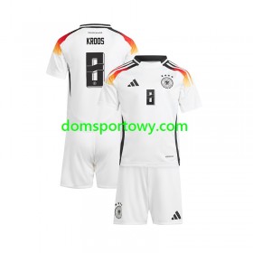 Koszulka Niemcy Toni Kroos 8 Dziecięcy Domowe Koszulki Piłkarskie Euro 2024 Krótki Rękaw